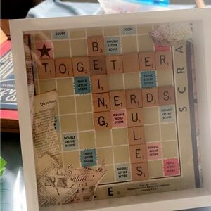 Scrabble Themed Shadow Box Frame